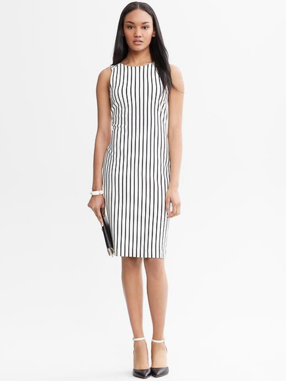 LIMITED RUN Mad Men Collection | Banana Republic Striped Sleeveless Dress